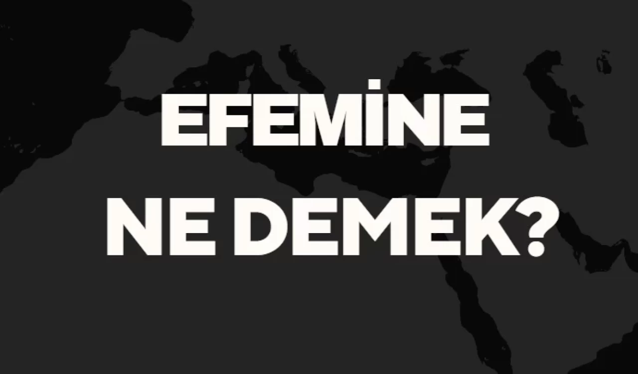 Efemine Ne Demek TDK? Anlamı ve Örnek Kullanım Alanları