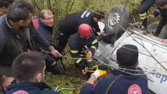 Ordu'nun İkizce İlçesinde Kamyonet Kazası