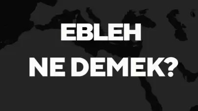 Ebleh Ne Demek TDK? Anlamı ve Örnek Kullanım Alanları