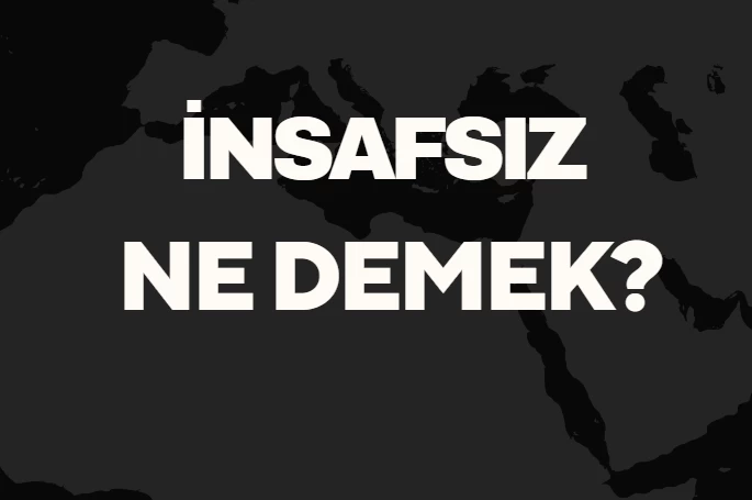 İnsafsız Ne Demek TDK? Anlamı ve Örnek Kullanım Alanları